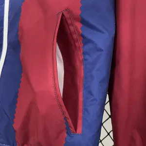 23-24 Barcelona Reversible Windbreaker Red&White Double-Sides Jacket Best Jerseys Yupoo 7