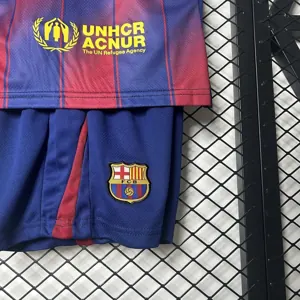 25-26 Barcelona Home Kid Kits Youth Apparels AAAAJersey Supply Yupoo 2