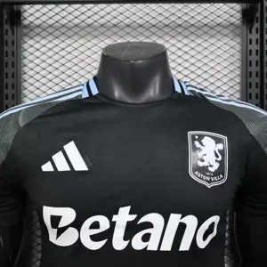 25-26 Aston Villa Away T-Shirt Football Apparels Soccer Player Version Sino AAAAJersey Yupoo 2