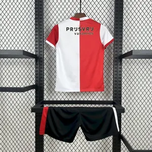 25-26 Feyenoord Rotterdam Home Kid Kits Youth Apparels AAAAJersey Supply Yupoo 3