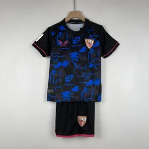 23-24 kids Sevilla third away size 16-28 football t-shirt