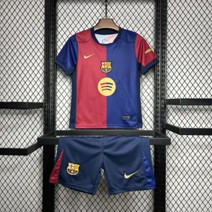 24-25 Barcelona Home Kid Kits Youth Apparels Soccer AAAAJersey Yupoo