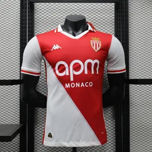 2024 Monaco Home Kit Player Version Shirt Football AAAAJersey Yupoo