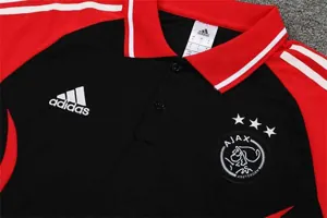 Polo Ajax black red-sleeves 3