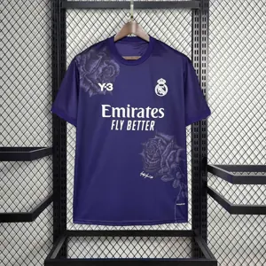 24-25 Real Madrid Y3 Purple Shirt Football AAAAJersey Yupoo