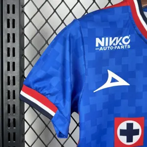 25-26 Cruz Azul Home Kid Kits Youth Apparels Soccer AAAAJersey Supplier Yupoo 3