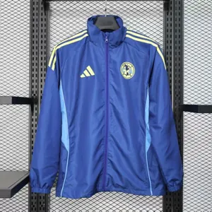 25-26 Club America Blue Windbreaker Jacket AAAAJersey Supply Yupoo