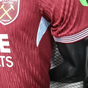 25-26 West Ham Home Kit Player Version Football Summer Shirt Soccer AAAAJersey Supplier Yupoo 4