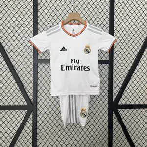 13-14 Real Madrid Home Retro Kid Kits Children Sets Jersey Supplier Yupoo