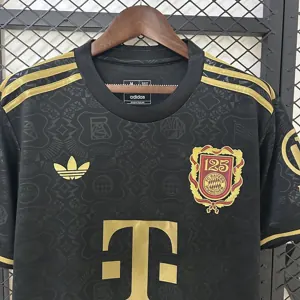 24-25 Bayern Munich 125th Anniversary Black Kit Soccer T-Shirt AAAAJersey Dropship Yupoo 3