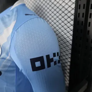 25-26 Manchester City Home Kit Player Version Sino Shirt Long Sleeve AAAAJersey Dropship Yupoo 5