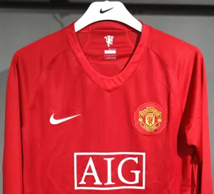 07-08 Manchester United Home Retro Kit Vintage Player Version Shirt AAAAJersey Dropship Yupoo 4