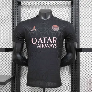 24-25 PSG Academy Pro Pre-Match Black Player Version Shirt AAAAJersey Supplier Yupoo