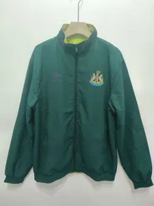 1991 Newcastle United Retro Trench Coat Reversible Windbreaker Double-Sides Jacket