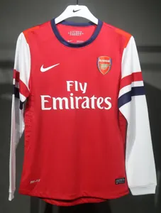 12-13 Arsenal Home Retro Kit Vintage Player Version Long Sleeve Shirt AAAAJersey Dropship Yupoo