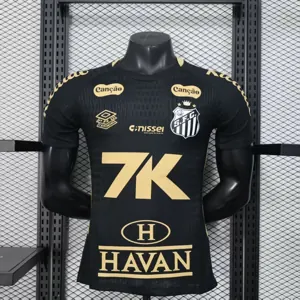 25-26 Santos FC Competition Training Black Player Version Kit AAAAJersey Supplier Yupoo