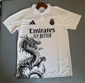 25-26 Real Madrid White Dragon Special Edition Shirt Football Tee AAAAJersey Supply Yupoo 1