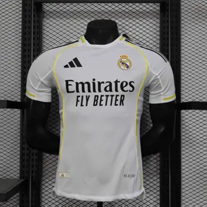 25-26 Real Madrid Home White Kit Player Version Shirt AAAAJersey Supplier Yupoo