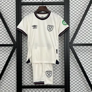 25-26 West ham United Away Kids Kit Soccer Youth Sports Suits AAAAJersey Wholesale Yupoo