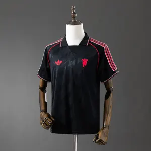 25-26 Manchester United Originals Shamrock Black Cotton T-shirt