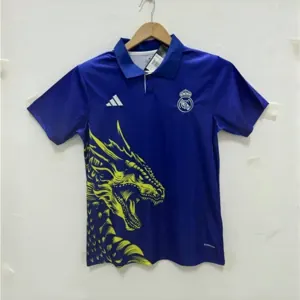 24-25 Real Madrid Blue Dragon Polo Shirt Jerseys Supllier Yupoo