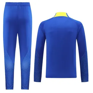 23-24 Club America Long Sleeve Blue Training Suits Soccer Jerseys Yupoo 2