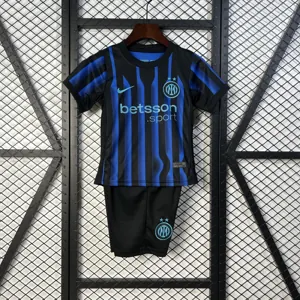 25-26 Inter Milan Home Kid Kits Youth Apparels AAAAJersey Supply Yupoo