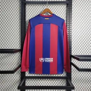 23-24 Barcelona Home Long Sleeve Size S-XXL Soccer Jerseys 8