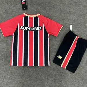 25-26 Sao Paulo Away Kid Kits Youth Apparels AAAAJersey Yupoo 1