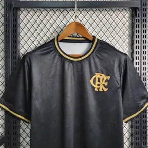 23-24 Flamengo Black S-4XL Cheap Soccer Jerseys 3