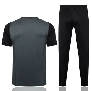 23-24 Real Madrid Grey Tracksuit Short Sleeve Training Suits Jerseys World Yupoo 1