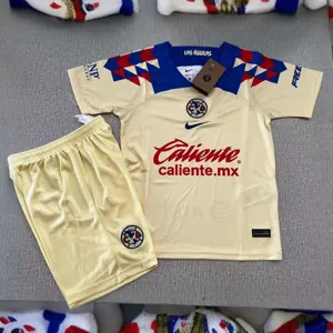 23-24 Club América Home Kids Kits Children Suits Soccer Jerseys Yupoo