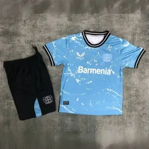 24-25 Bayer 04 Leverkusen Third Kid Kits Youth Apparels AAAAJersey Wholesale Yupoo