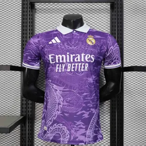 25-26 Real Madrid Purple Dragon Special Edition Kit Player Version Shirt AAAAJersey Dropship Yu