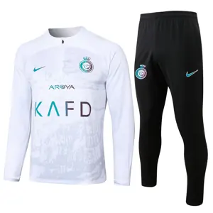 23-24 Al-Nassr Long Sleeve Kits White Training Suits Soccer Jerseys Yupoo