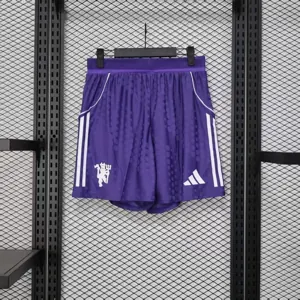 25-26 Manchester United Purple Shorts Player Version Football Pant AAAAJersey Supply Yupoo