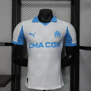 25-26 Olympique Marseille Home Kit Player Version Shirt AAAAJersey Supply Yupoo