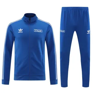 2024 Italy Long Sleeve Kits Blue Jacket Suits Soccer Jerseys Yupoo