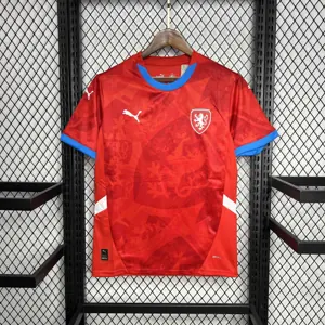 2024 Czech Home Kit UEFA Euro Shirt Football AAAAJersey Supplier