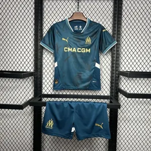 24-25 Marseille Away Kid Kits Youth Apparels Sport AAAAJersey Yupoo