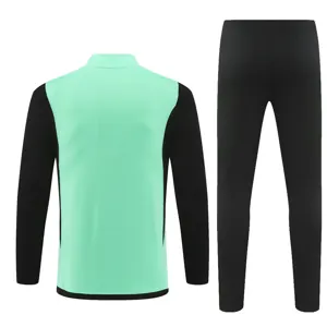 23-24 Real Madrid Long Sleeve Tracksuit Green Training Suits Jersey Supplier Yupoo 1