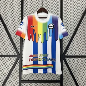 24-25 Brighton & Hove Albion Rainbow Laces Pre-Match Shirt AAAAJersey Supplier Yupoo