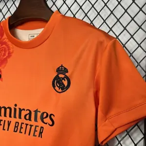 24-25 Real Madrid Y3 Kid Kits Orange Children Sets Football AAAAJersey Yupoo 5