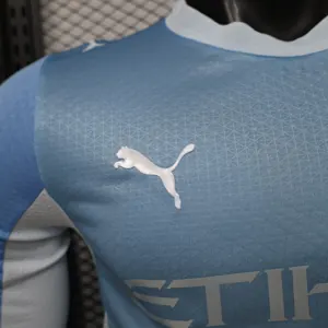 26-27 Manchester City Home Kit Player Version Football Long Sleeve Shirt AAAAJersey Dropship Yupoo 1 1