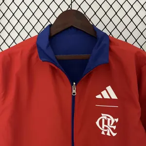 23-24 Flamengo Reversible Windbreaker Red&Blue Double-Sides Jacket Soccer Jerseys For Sale 3