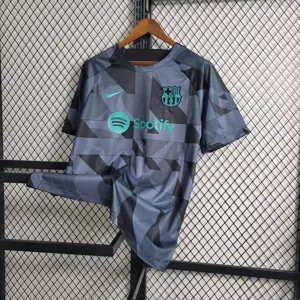 23-24 Barcelona training Black S-XXL Cheap Soccer Jerseys 1