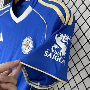 25-26 Leicester City Home Kit Football Uniforms Sport T-Shirt AAAAJersey Cheap Yupoo 3