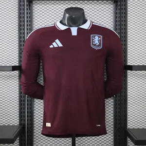26-27 Aston Villa Home Kit Player Version Football Long Sleeve Shirt AAAAJersey Supply Yupoo 6