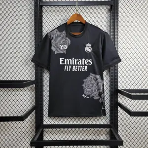 24-25 Real Madrid Y3 Black Kit Jersey Supplier Yupoo