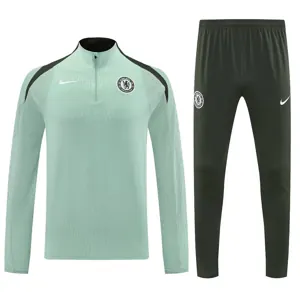 25-26 Chelsea Green Training Kits Long Football Tracksuits